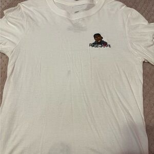 White Mens Poetic Justice Tupac shirt